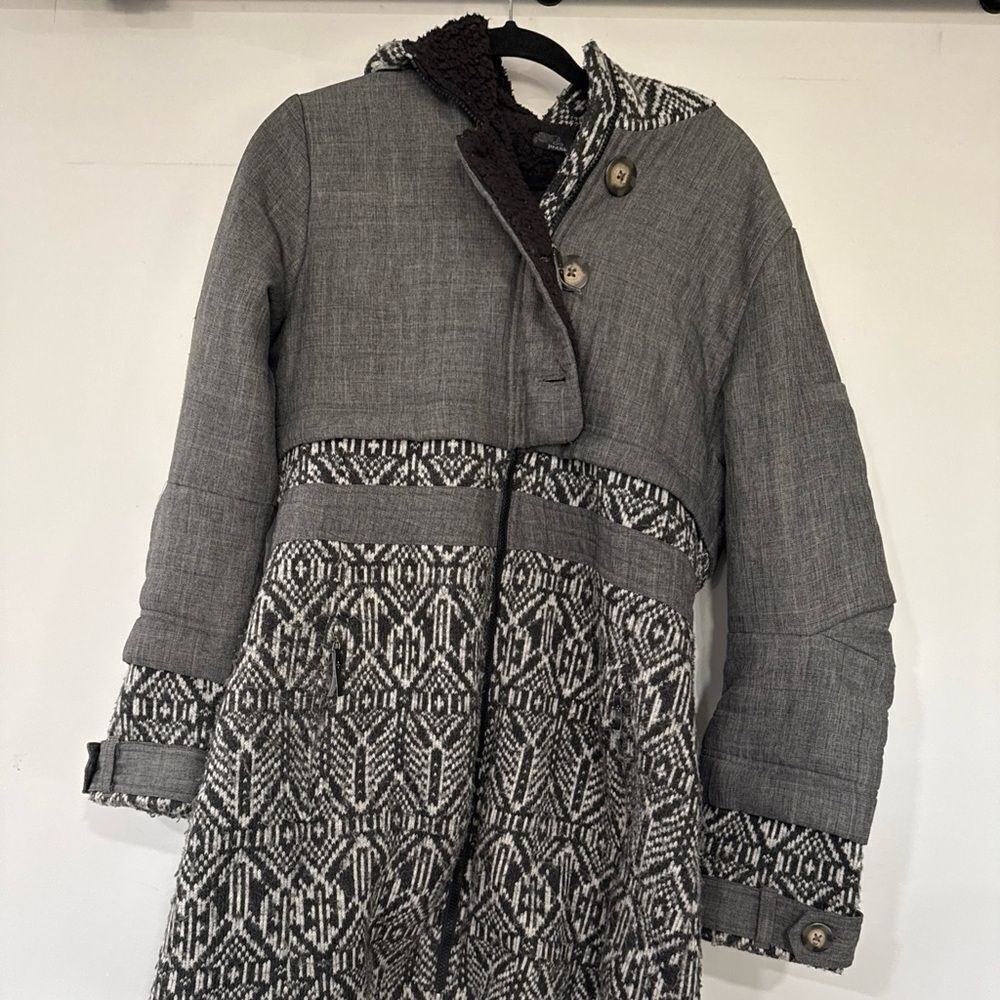 prAna Mischka Jacket Insulated Black Pockets Womens Sz L